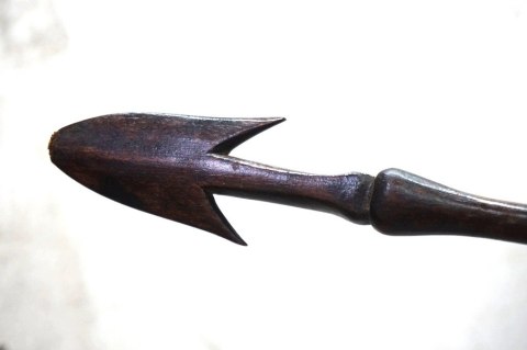 H-P STARA DREWNIANA RZEŹBA WOJOWNIK IGOROT Filipiny 73cm