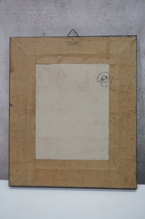 H-P STARY OBRAZ PORTRET ŻYDA AKWARELA JUDAICA W RAMIE
