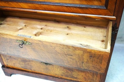 H-P UNIKATOWA SZYFONIERA SEKRETERA Z MNÓSTWEM SKRYTEK BIEDERMEIER