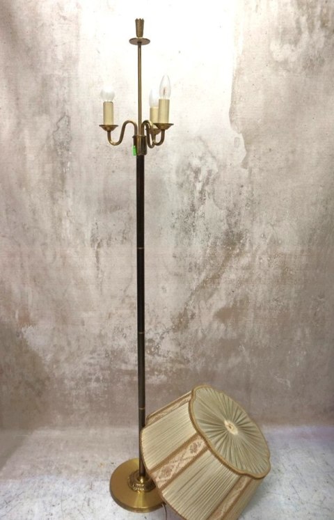 H-P WSPANIAŁA LAMPA PODŁOGOWA MOSIĄDZ RETRO VINTAGE LATA 40/50