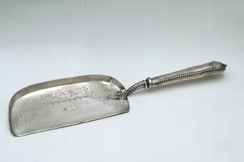 H-P ANTYCZNA ŁYŻKA DO ZBIERANIA OKRUCHÓW ZE STOŁU Mappin & Webb