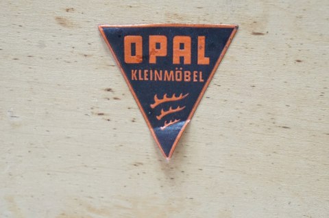 H-P BAREK STOLIK NA KÓŁKACH OPAL MÖBEL - MID-CENTURY MODERN, LATA 60