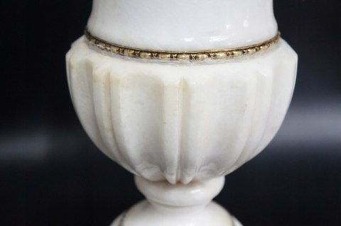 H-P CUDOWNA LAMPA AMFORA WAZA KAMIENNA Z ALABASTRU