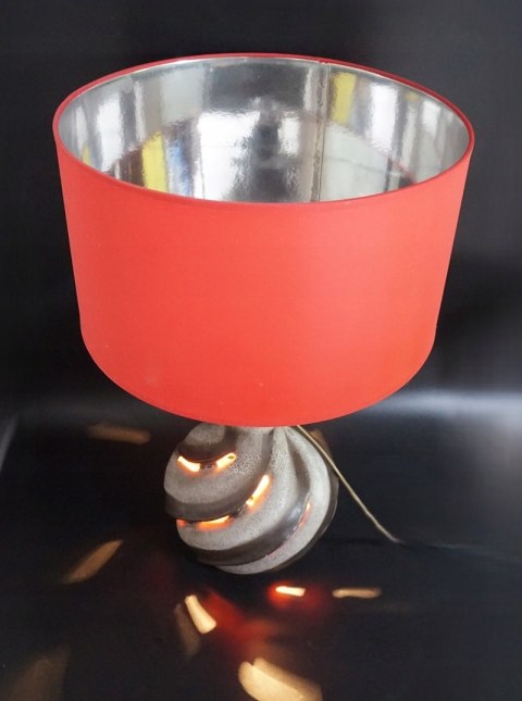 H-P DUŻA CERAMICZNA LAMPA STOŁOWA NIEMCY LATA 70-te