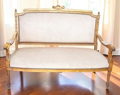 H-P EFEKTOWNA SOFA KANAPA W STYLU LUDWIKA XVI KLASYCZNA ELEGANCJA