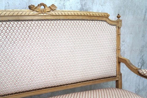 H-P EFEKTOWNA SOFA KANAPA W STYLU LUDWIKA XVI KLASYCZNA ELEGANCJA