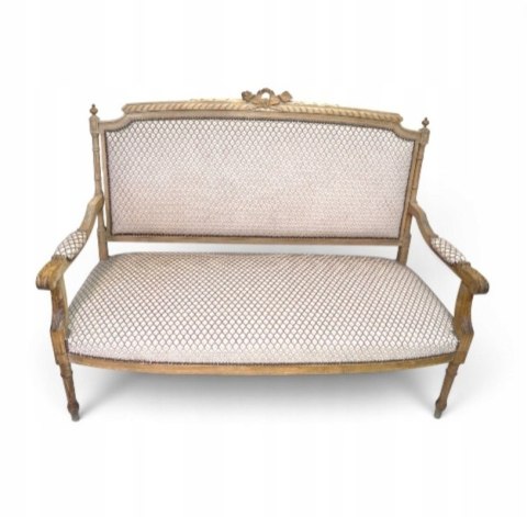 H-P EFEKTOWNA SOFA KANAPA W STYLU LUDWIKA XVI KLASYCZNA ELEGANCJA