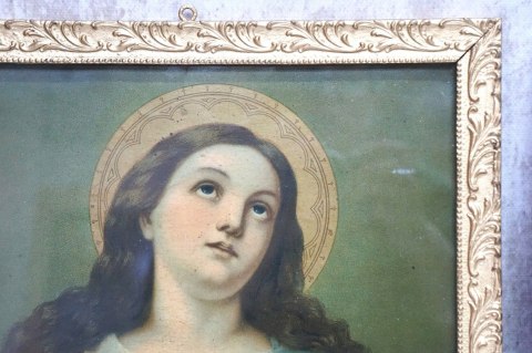 H-P PARA ZABYTKOWYCH OBRAZÓW RELIGIJNYCH MARIA I JEZUS - oleodruk\
