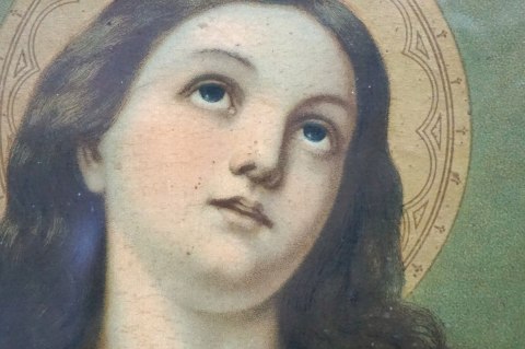 H-P PARA ZABYTKOWYCH OBRAZÓW RELIGIJNYCH MARIA I JEZUS - oleodruk\