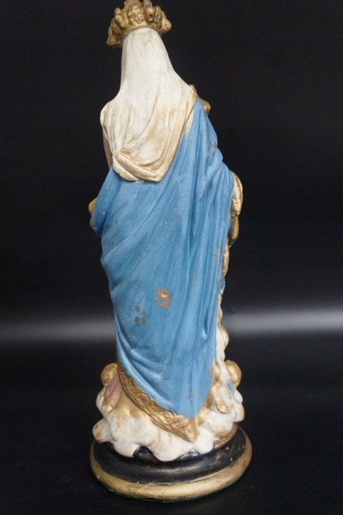 H-P STARA FIGURA MATKA BOSKA Z DZIECIĄTKIEM NOTRE DAME DES VICTOIRES ANTYK