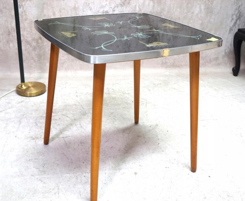 H-P STOLIK KAWOWY PATYCZAK Alburette Mid-century modern DDR PRL