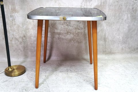 H-P STOLIK KAWOWY PATYCZAK Alburette Mid-century modern DDR PRL