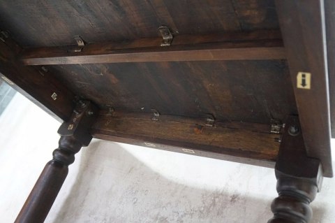 H-P WIELKI MASYWNY STÓŁ KOLONIALNY VIKING - z szufladą dł 185cm