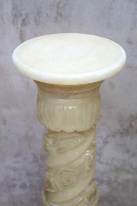 H-P WSPANIAŁA KOLUMNA ALABASTER PIEDESTAŁ WYSOKA 98cm