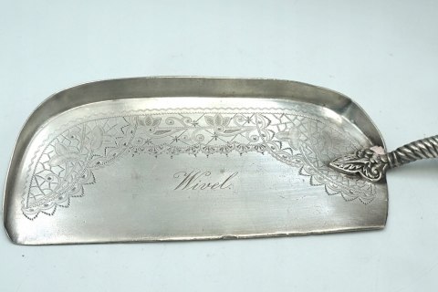 H-P ANTYCZNA ŁYŻKA DO ZBIERANIA OKRUCHÓW ZE STOŁU Mappin & Webb