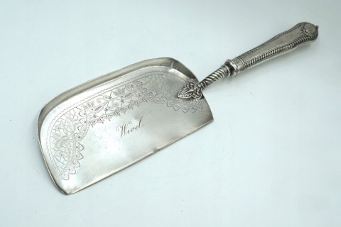 H-P ANTYCZNA ŁYŻKA DO ZBIERANIA OKRUCHÓW ZE STOŁU Mappin & Webb
