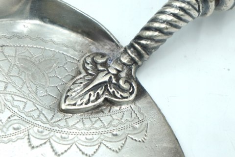 H-P ANTYCZNA ŁYŻKA DO ZBIERANIA OKRUCHÓW ZE STOŁU Mappin & Webb