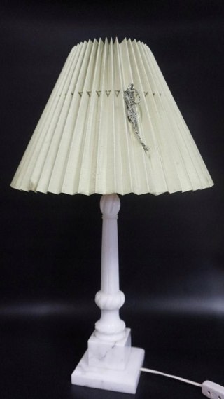 H-P EFEKTOWNA WYSOKA LAMPA KOLUMNOWA Z MARMURU