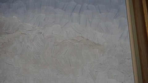 H-P NADMORSKI PEJZAŻ OLEJ NA DESCE 73cm x 60cm