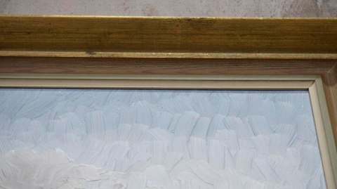 H-P NADMORSKI PEJZAŻ OLEJ NA DESCE 73cm x 60cm
