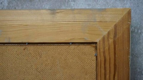 H-P NADMORSKI PEJZAŻ OLEJ NA DESCE 73cm x 60cm