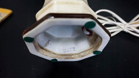 H-P PIĘKNA CERAMICZNA LAMPA WŁOSKA BASSANO