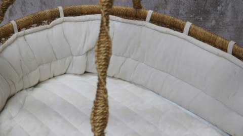 H-P PODWIESZANY KOSZ MOJŻESZA KOŁYSKA WISZĄCA BOHO