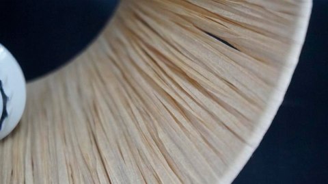 H-P PRZEPIĘKNA MALOWANA LAMPA PORCELANOWA Z ORGANICZNYM ABAŻUREM KPM