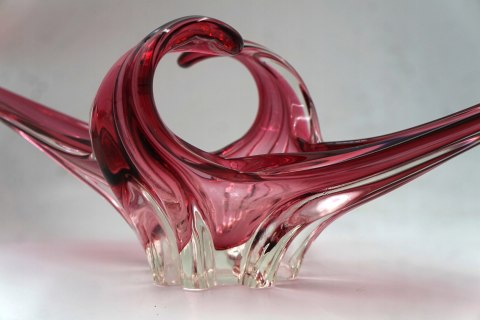 H-P UNIKATOWA PATERA MURANO SZKŁO WENECJA 63cm