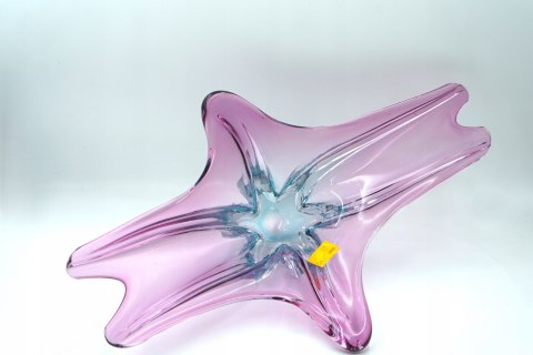 H-P WIELKA SZKLANA NIEPOWTARZALNA PATERA MURANO 51cm z Wenecji