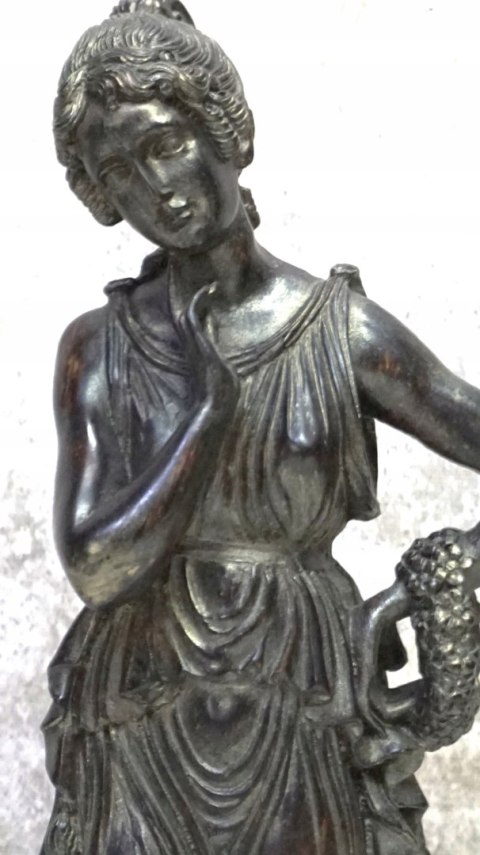 H-P WYSOKA DUŻA FIGURA RZYMIANKA - ALABASTER BARWIONY 63cm