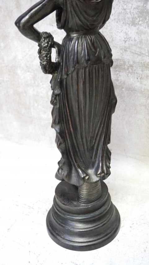 H-P WYSOKA DUŻA FIGURA RZYMIANKA - ALABASTER BARWIONY 63cm