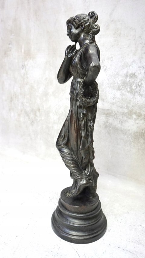 H-P WYSOKA DUŻA FIGURA RZYMIANKA - ALABASTER BARWIONY 63cm