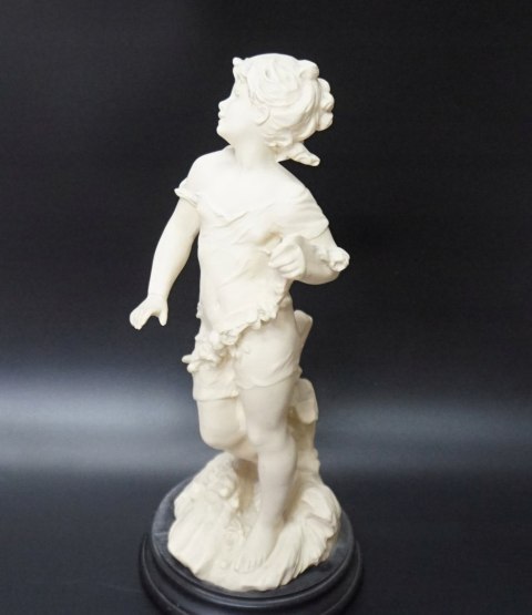 H-P CUDNA FIGURA RZEŹBA ALABASTER DZIEWCZYNA wzór Moreau