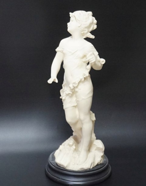 H-P CUDNA FIGURA RZEŹBA ALABASTER DZIEWCZYNA wzór Moreau