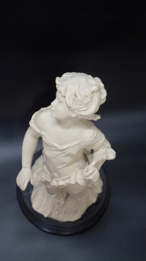 H-P CUDNA FIGURA RZEŹBA ALABASTER DZIEWCZYNA wzór Moreau