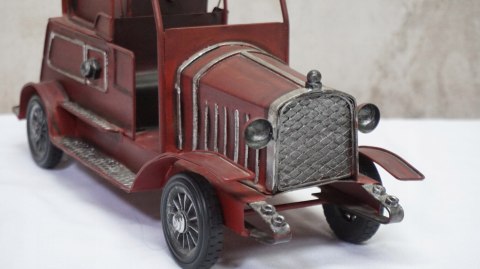 H-P DUŻY BLASZANY WÓZ STRAŻACKI - lata 50/ 60 autko zabawka retro vintage