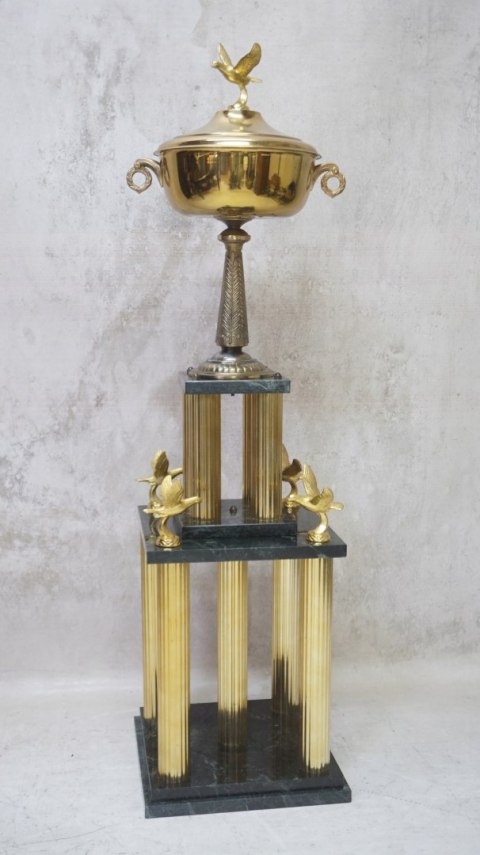 H-P OKAZAŁE TROFEUM PUCHAR DLA HODOWCY GOŁĘBI GOŁĘBIARZA 117cm