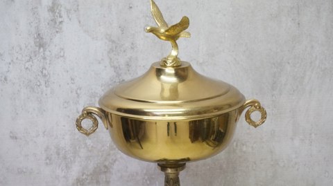 H-P OKAZAŁE TROFEUM PUCHAR DLA HODOWCY GOŁĘBI GOŁĘBIARZA 117cm