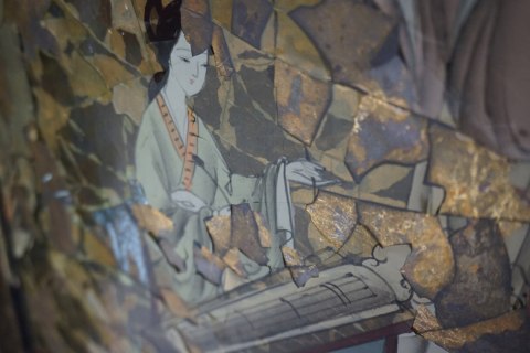 H-P ORIENTALNA KOMODA SZAFA - CHINY JAPONIA - UNIKATOWA malowana
