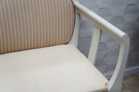 H-P SOFA KANAPA GUSTAWIAŃSKA BIAŁA do renowacji /n