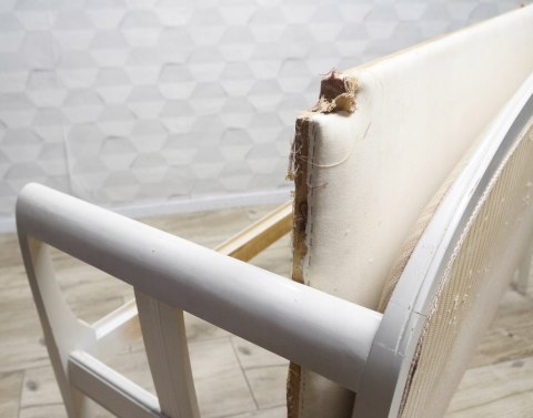 H-P SOFA KANAPA GUSTAWIAŃSKA BIAŁA do renowacji /n