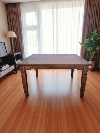 H-P WSPANIAŁY STÓŁ KOLONIALNY LITE DREWNO - 140cm x 140cm KWADRAT