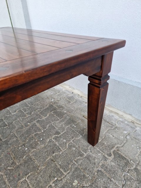 H-P WSPANIAŁY STÓŁ KOLONIALNY LITE DREWNO - 140cm x 140cm KWADRAT