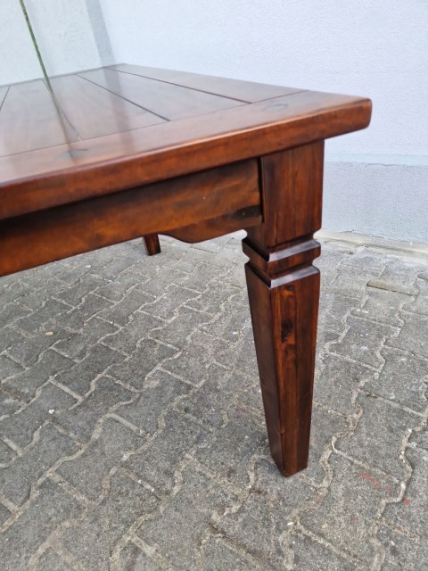 H-P WSPANIAŁY STÓŁ KOLONIALNY LITE DREWNO - 140cm x 140cm KWADRAT