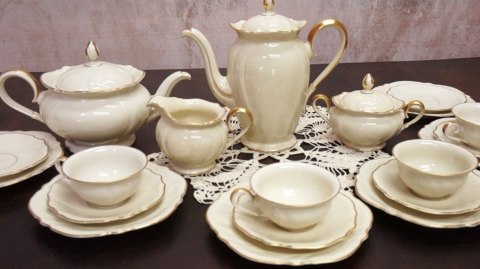 H-p ROSENTHAL VICTORIA KONACH SERWIS kawa ecru