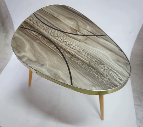 H-P KULTOWY KWIETNIK STOLIK PRL Mid-Century Modern