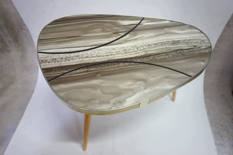 H-P KULTOWY KWIETNIK STOLIK PRL Mid-Century Modern