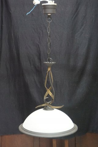 H-P LAMPA SUFITOWA ŻYRANDOL ze SZKLANYM KLOSZEM 3