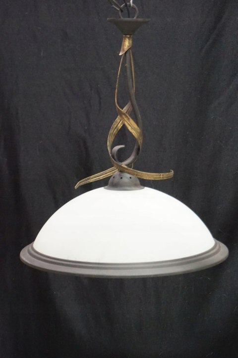 H-P LAMPA SUFITOWA ŻYRANDOL ze SZKLANYM KLOSZEM 3